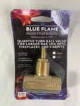 Blue Flame 1/2" Npt Brass Quarter-turn Ball Valve Gas Log Sets Fireplace Firepit. Fixed Price $16.95.