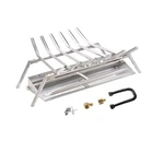 Skyflame 24-INCH Fireplace Log Grate With Dual Burner Pan And Connection Kit .... Fixed Price $293.90.