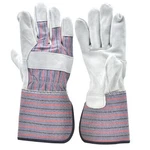 & 5025L-5 Suede Leather Work Gloves Extra Long Cuff Rubberized Safety Pair. Fixed Price $26.99.