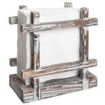 Mygift Rustic Torched Wood Upright Napkin Holder Tabletop Paper Towel Dispenser. Fixed Price $13.99.