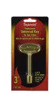 Imperial Universal Flame Fireplace Brass 3" Gas Logs Valve Key 1/4" 5/16" Stem. Fixed Price $7.99.
