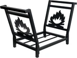 Indoor Outdoor Firewood Holder Heavy Duty Steel Log Rack For Fireplace Decor. Fixed Price $59.71.