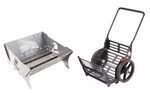 21330 23303- Swisher Eagle & Flag Pit And Firewood Utility Cart Combo. Fixed Price $600.00.