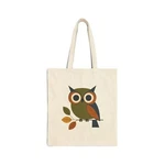 Cotton Canvas Tote Bag 15X16 Mid Century Modern Geometric Owl Perch. Fixed Price $20.99.