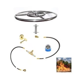 FR24K++: Diy Pre-plumbed Gas Fire Pit Kit & 24" Lifetime Warranted 316 Burner. Fixed Price $312.00.
