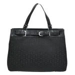 Balenciaga Logo Bb Pattern Hand Tote Bag Canvas Leather Black Shw 67ZA251. Fixed Price $180.18.