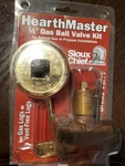 Sioux Chief Hearth Master 1/2 Gas Ball Valve Kit, Brass. Fixed Price $20.99.