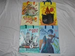Lot Of 4 Trader Joe Boston Kentucky Florida Sc Reusable Bag Grocery Tote. Fixed Price $25.00.