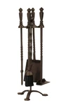 Dagan Five Piece Wrought Iron Stove Fireplace Tool Set - 21.75 Inch Bronze. Fixed Price $211.99.