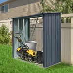 Outdoor Steel Firewood Rack Storage Shed Durable For Backyard Patio. Fixed Price $159.99.