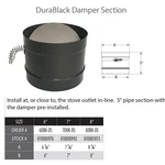 Open Box Duravent 6DBK-DS 6'' Steel Single Wall Air Insulated Damper Section. Fixed Price $27.50.