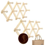 Ram-pro Accordion Style Wood Expandable Rack Hat, Cap, Belt, Umbrella Coffee .... Fixed Price $21.59.