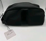 Hudson Toiletry Bag Brouk & Co Made From Wax Canvas Vegan Leather Black Nwt. Fixed Price $28.00.