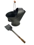 Pellethead Grey Acid Coal Hod Scuttle Bucket W/shovel, Fireplaces And Stoves. Fixed Price $49.95.
