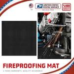 40"X40" Fireproof Fireplace Mat Hearth Rug Wood Pellet Stove Pad. Fixed Price $16.94.