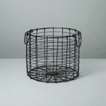 Round Wire Storage Basket With Handles Black - Hearth & Magnolia. Fixed Price $25.19.
