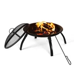 22IN Foldable Wood Burning Pits For Outside,fire W/folding Legs Outdoor. Fixed Price $55.99.