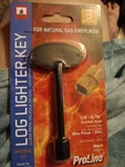 Proline Log Lighter 3" Gas Valve Key 1/4"-5/16" Socket Size Black #888-860RP. Fixed Price $5.00.