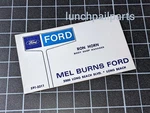 Mel Burns Ford Bronco Mustang Boss 302 429 Mach 1 Torino Shelby Country Squire. Fixed Price $36.00.