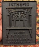 Vermont Castings Intrepid Iron Damper Plaque "owners Outing" August 1982. Fixed Price $48.15.