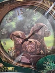 16" Labrador Retriever Framed Wall Clock Chocolate Fine Art Wildlife. Fixed Price $24.95.