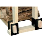 Style Selections 6-IN X 4-IN Steel Adjustable Firewood Rack Model #15211L. Fixed Price $25.00.