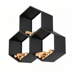 3PCS Rack Outdoor Indoor -20 In. Hexagon Log Holder. Fixed Price $248.00.