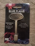 Blue Flame Silver Antique Brass Zinc 3"GAS Valve Key 1/4" & 5/16" Stem. Fixed Price $5.11.