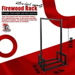 For Home Place Decoration Black New Heavy Duty Firewood Log Rack. Fixed Price $42.00.