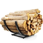 Fireplace Holder: Curved Firewood Rack Log Storage 22-INCH. Fixed Price $50.08.