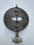 Antique Griswold 7" Stove Flue Damper Reverseable Steel Spindle. Fixed Price $5.99.