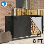 8 Feet Firewood Log Rack Cover Heavy Duty Outdoor Waterproof Dust Sun Protector. Fixed Price $29.99.