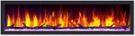 Dynasty Cascade 52" Wall Mount Electric Fireplace - Sleek Black Design. Fixed Price $2776.99.