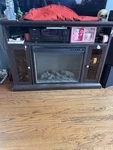 Modern Electric Fireplace Tv Stand With Storage Glass Doors, Wood &. Fixed Price $60.00.