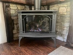 Lopi Greenfield Gas Burning Wood Stove. Fixed Price $1500.00.