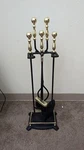 Minuteman International Oxford 5-PIECE Fireplace Tool Set Polished Brass And .... Fixed Price $230.00.