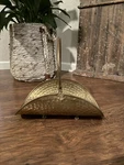 Vtg English Regency Brass Log Holder For Fireplace. Fixed Price $45.00.