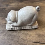 Vintage Advertising Chlorachel Livestock Feed Cast Iron Pig Swine Paperweight. Fixed Price $68.88.