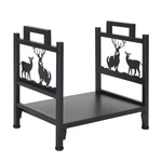 Indoor/outdoor Firewood Log Rack - Steel Fireplace Storage Holder. Fixed Price $28.95.