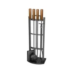 Panacea Products 15037 5-PC. Fireplace Tool Set, Black With Wood Handles. Fixed Price $90.37.