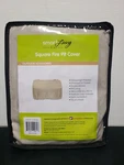 Two Dogs Designs Square Fire Pit Cover Khaki Polyester 44" X 18" 2D-FP44445. Fixed Price $38.98.