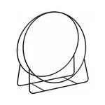 Panacea Open Hearth 20 Inch Tubular Steel Log Hoop For Storing Firewood, Black. Fixed Price $29.99.