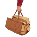Pilgrim Home And Hearth 18501 Top Grain Wood Carriers. Fixed Price $169.00.