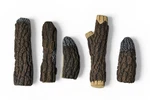 Refractory Ceramic Pit Logs Set Of 5 Heavy Duty Fireplace Agio Inc Nos. Fixed Price $38.95.