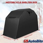 Motorcycle Storage Shelter 600D Waterproof Heavy Duty Uv Protection Steel Frame. Fixed Price $214.99.