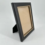 Threshold 5X7 Photo Frame Black And Gold Wood Grain Tabletop Wall Mount Decor. Fixed Price $12.99.