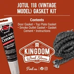 Vintage Jotul 118 Wood Stove Gasket Kit Cement -free Shipping. Fixed Price $29.50.