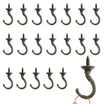 20 Pcs Screw Hooks, Pattern Carving Mug Metal Heavy Duty.... Fixed Price $15.77.