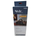 Style Selections Log Tote Heavy Duty Fabric Matte Black Wood Carrier. Fixed Price $17.46.