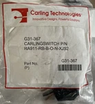 Carling Technologies G31-367 Switch P/n RA911-RB-B-O-N-XJS2 Rocker New. Fixed Price $5.00.